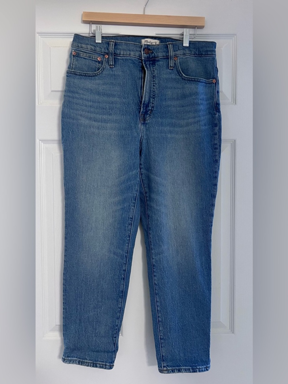 Madewell Straight-Leg Blue Denim Jeans